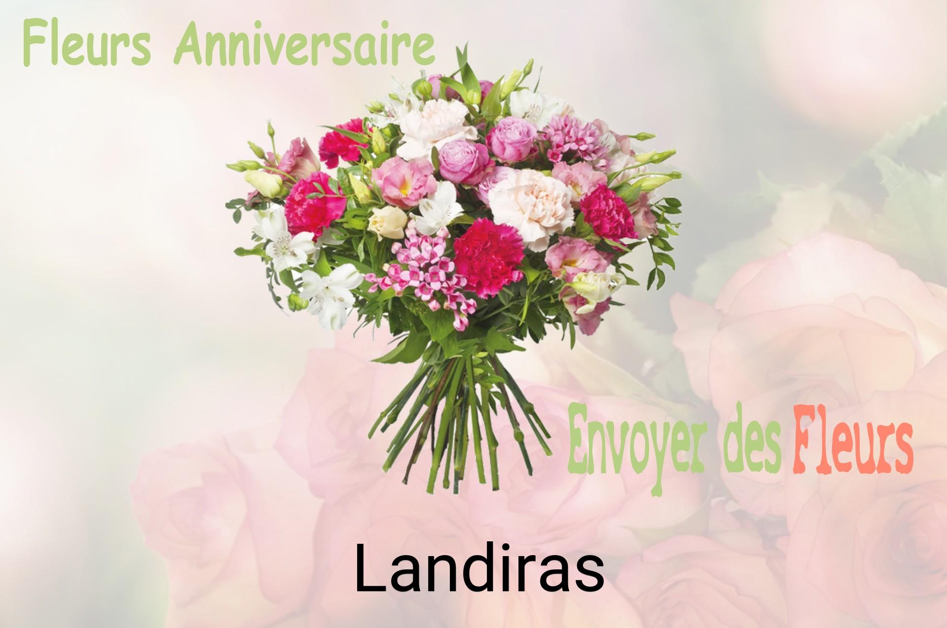 Bouquet de fleurs d’anniversaire livré à Landiras