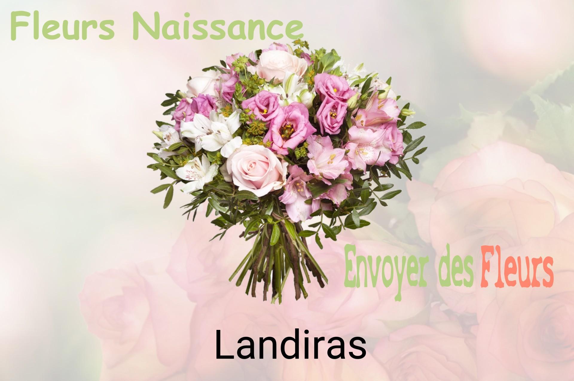 Bouquet de fleurs de naissance livré à Landiras
